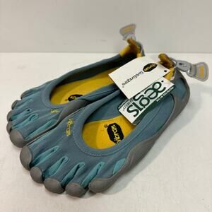 NWOT Vibram FiveFingers Classic for Women W1056 Toe Shoes Gray Blue EU 40 / US 9